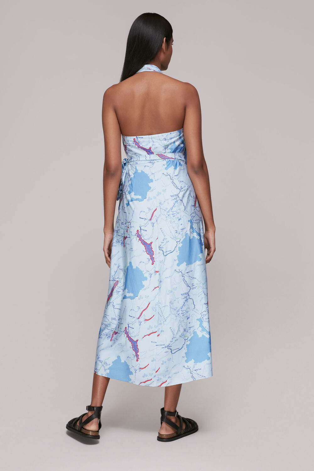 Melanie Map Silk Mix Dress