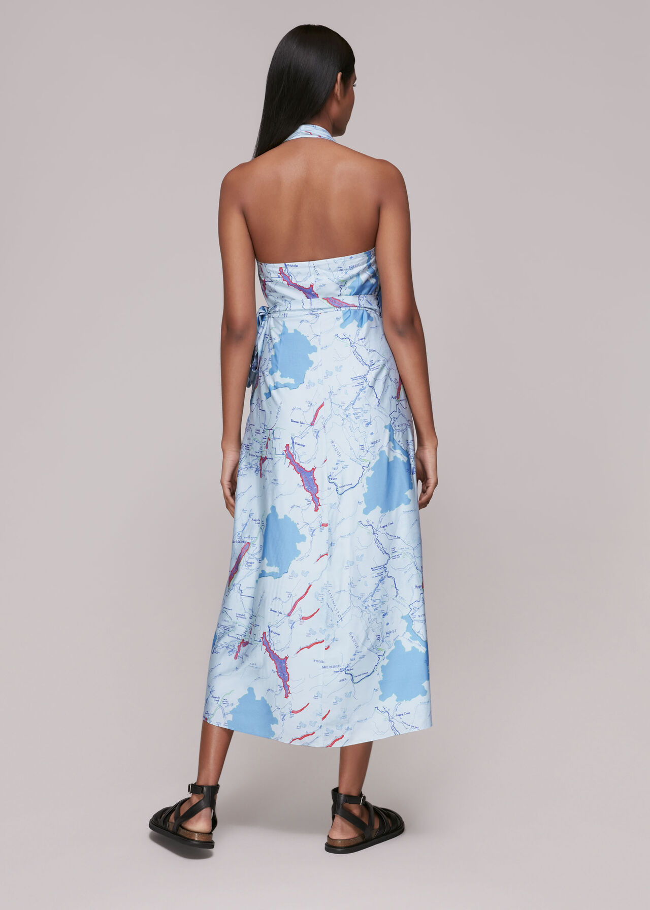 Melanie Map Silk Mix Dress