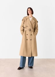 Soft Voluminous Trench Coat