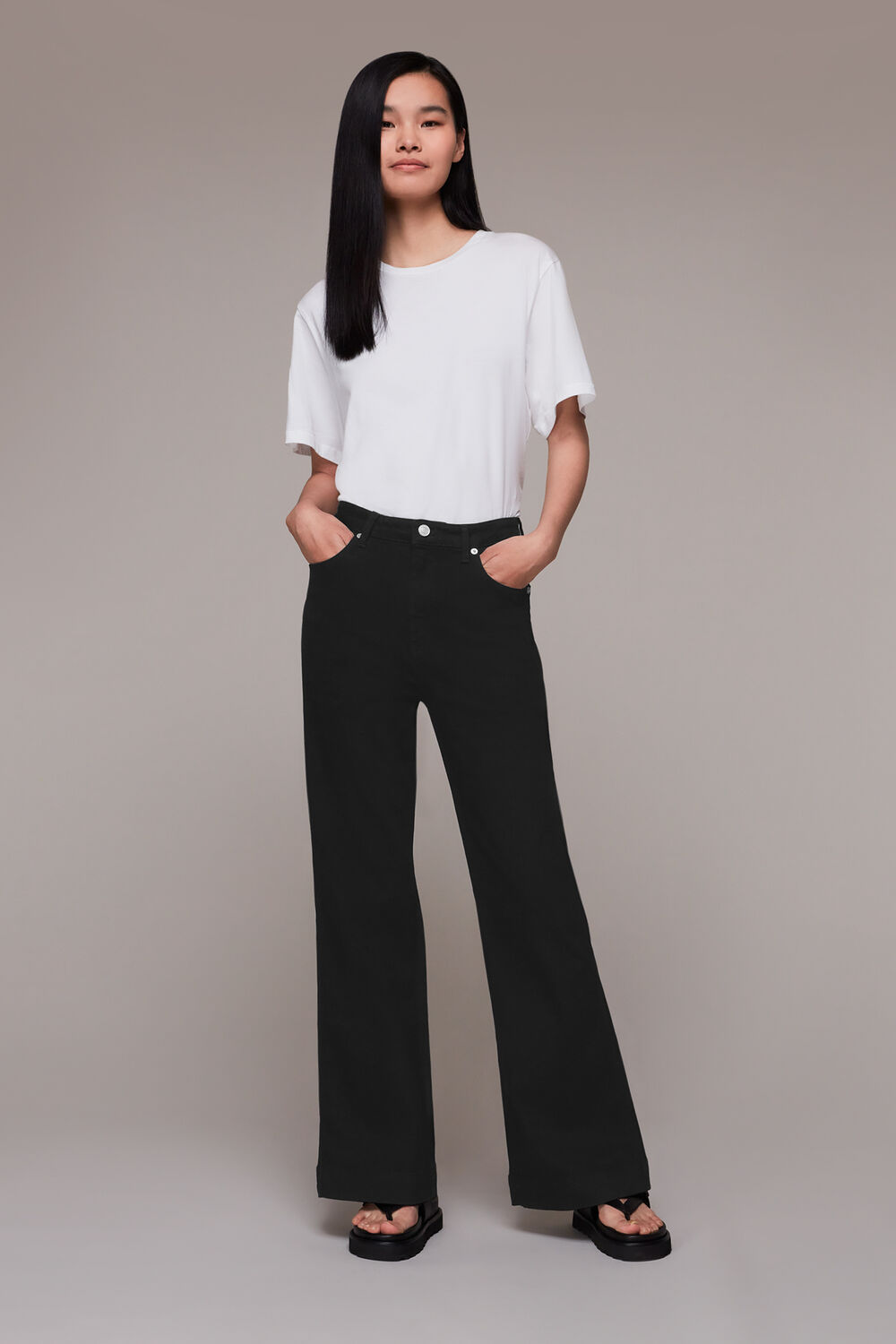 Black Lucy Stretch Flared Jean