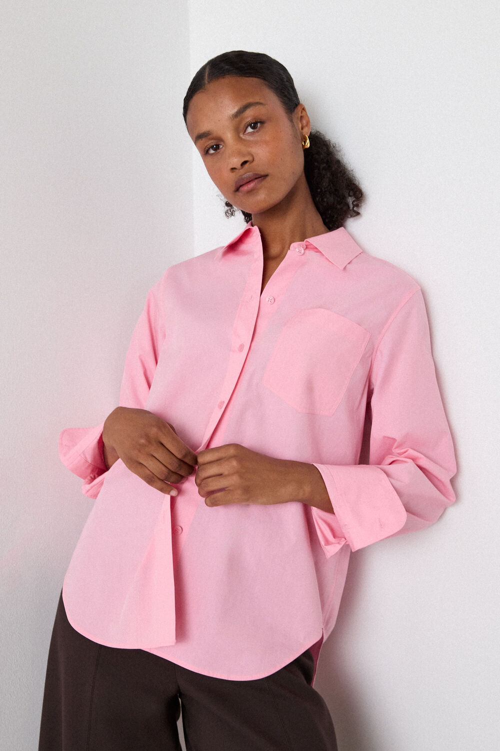 Relaxed Fit Cotton Shirt