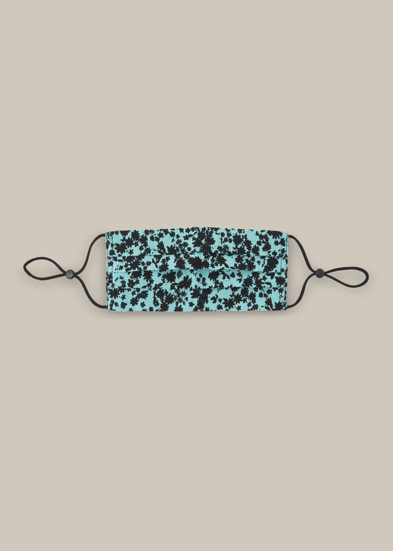 Blue Midnight Meadow Face Covering