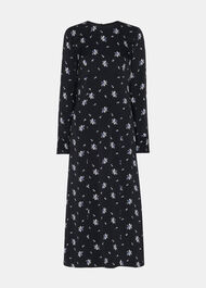 Romantic Satin Midi Dress