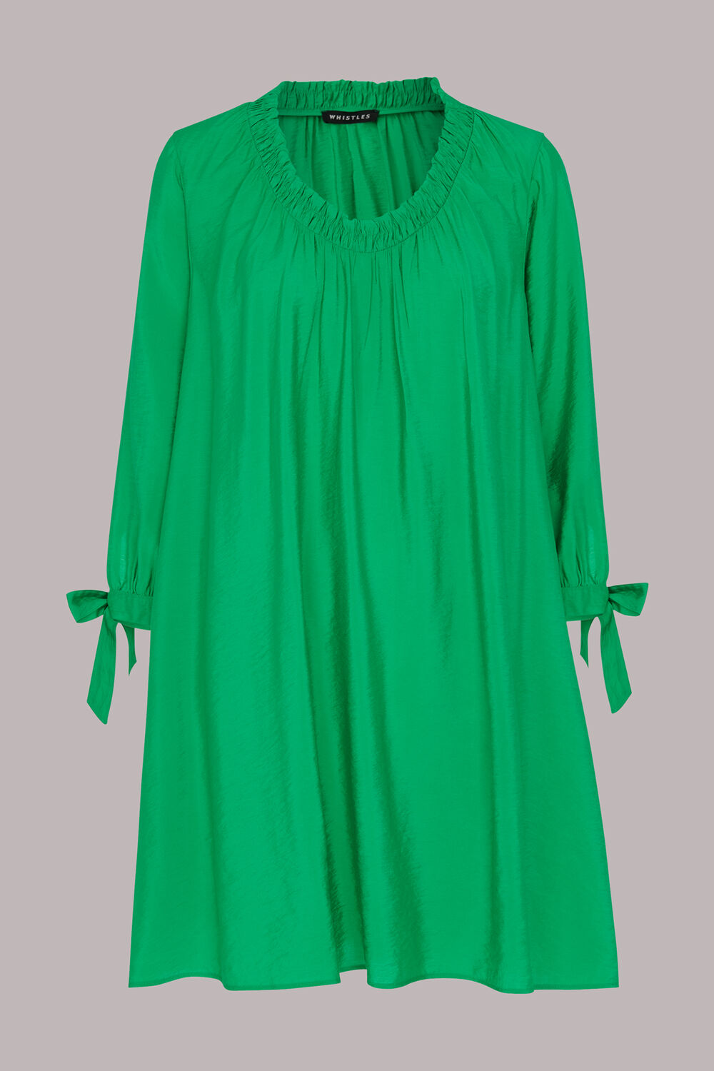 Lydia Gathered Trapeze Dress