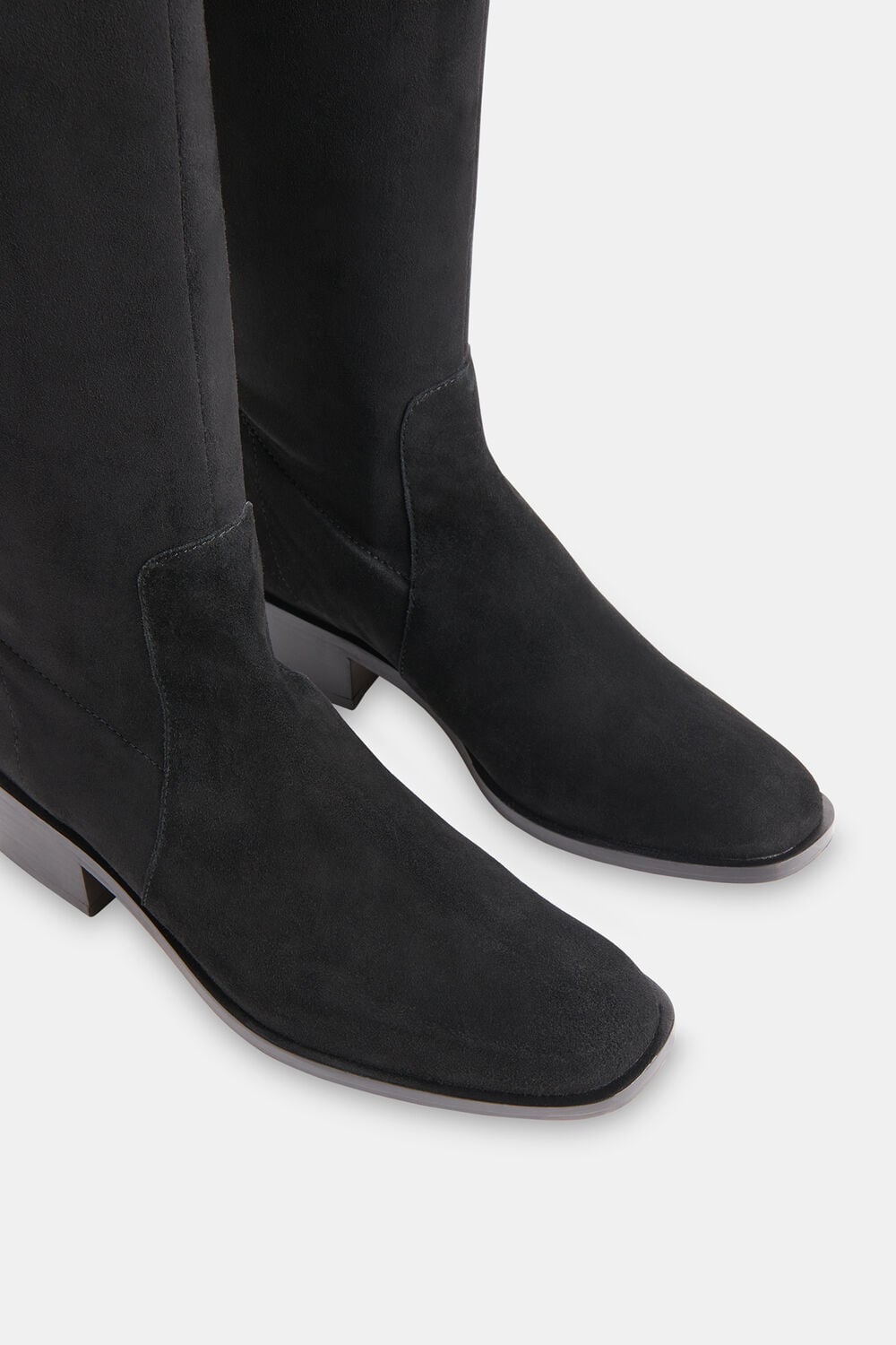 Black Lisi Stretch Knee High Boot