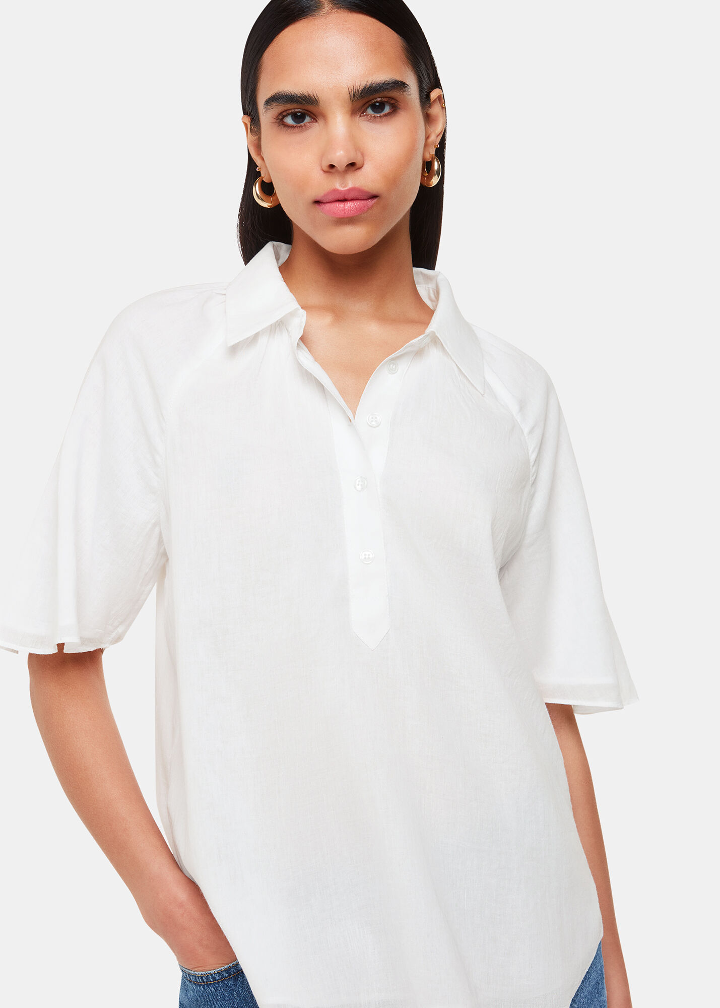 Mia Shirt Stripe - Blue/White main image 0