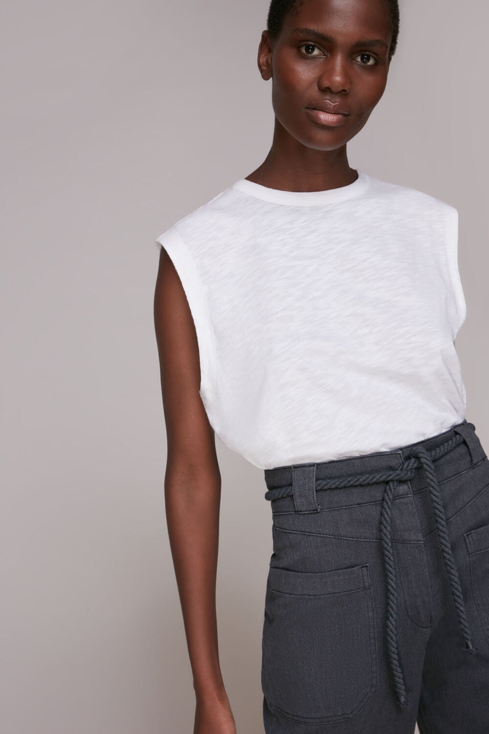 Rope Belted Casual Trouser