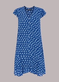 Daisy Check Print Flippy Dress