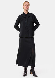 Diamond Jacquard Midi Skirt