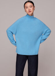 Relaxed Funnel Neck Jumper
