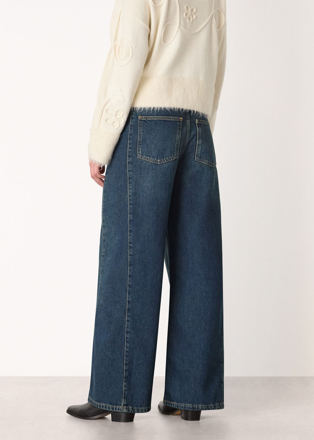 Panel Wide Leg Jean