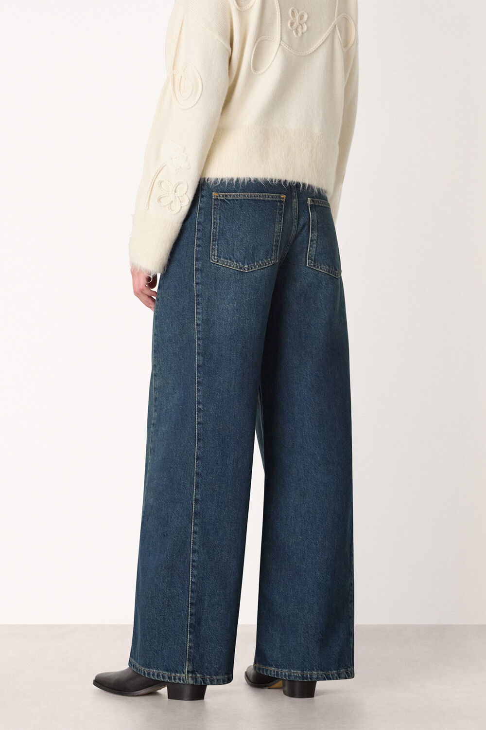 Panel Wide Leg Jean