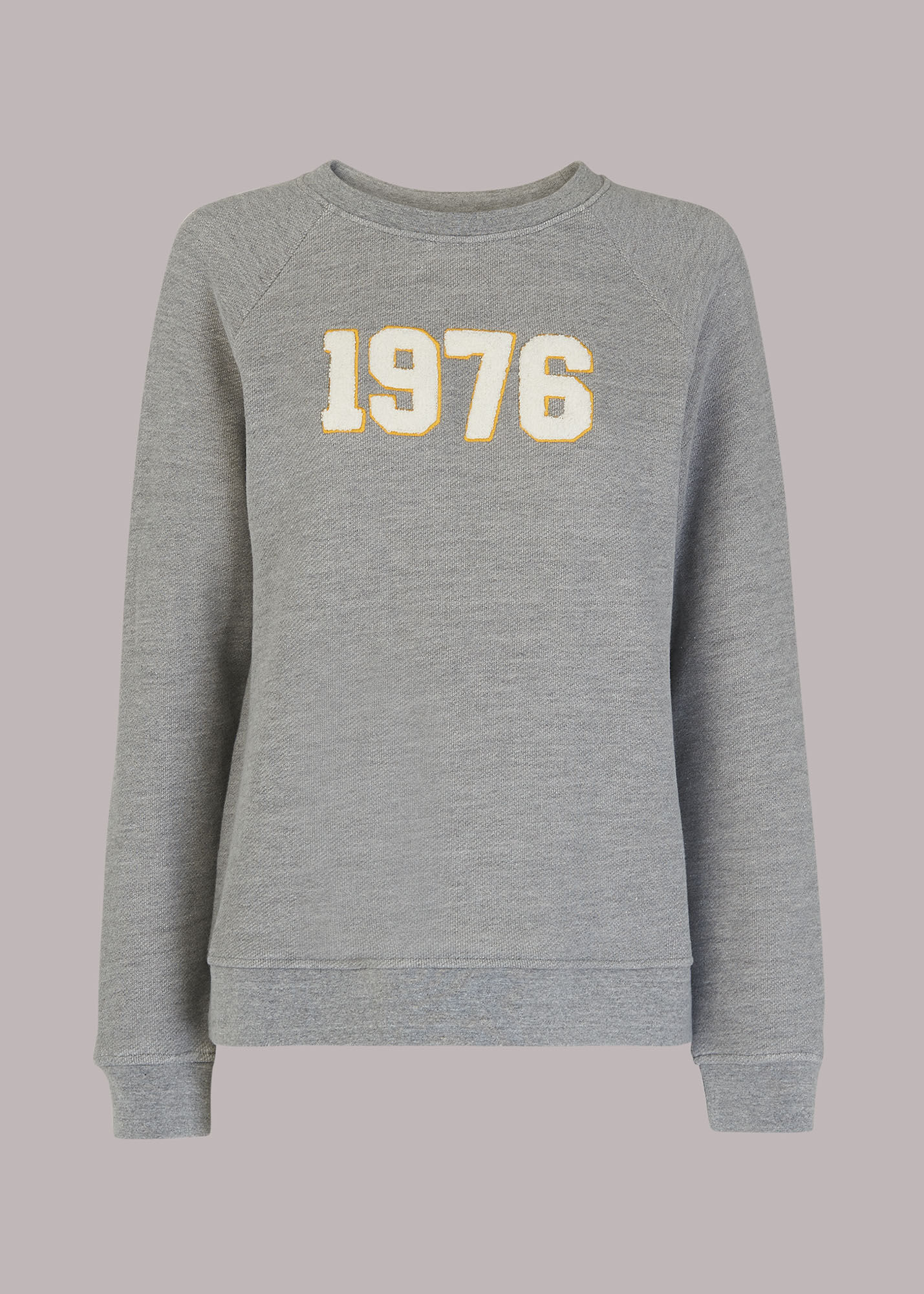 Grey 1976 Sweatshirt | WHISTLES | Whistles