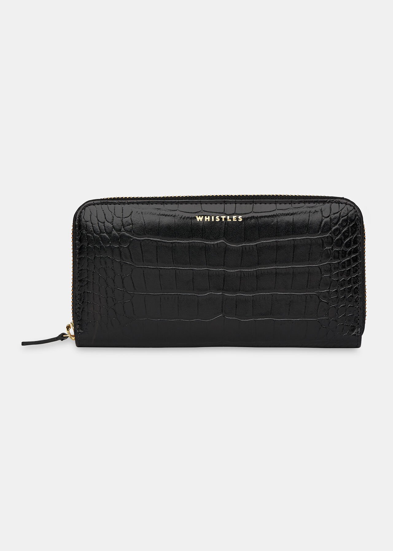 Shiny Croc Long Purse