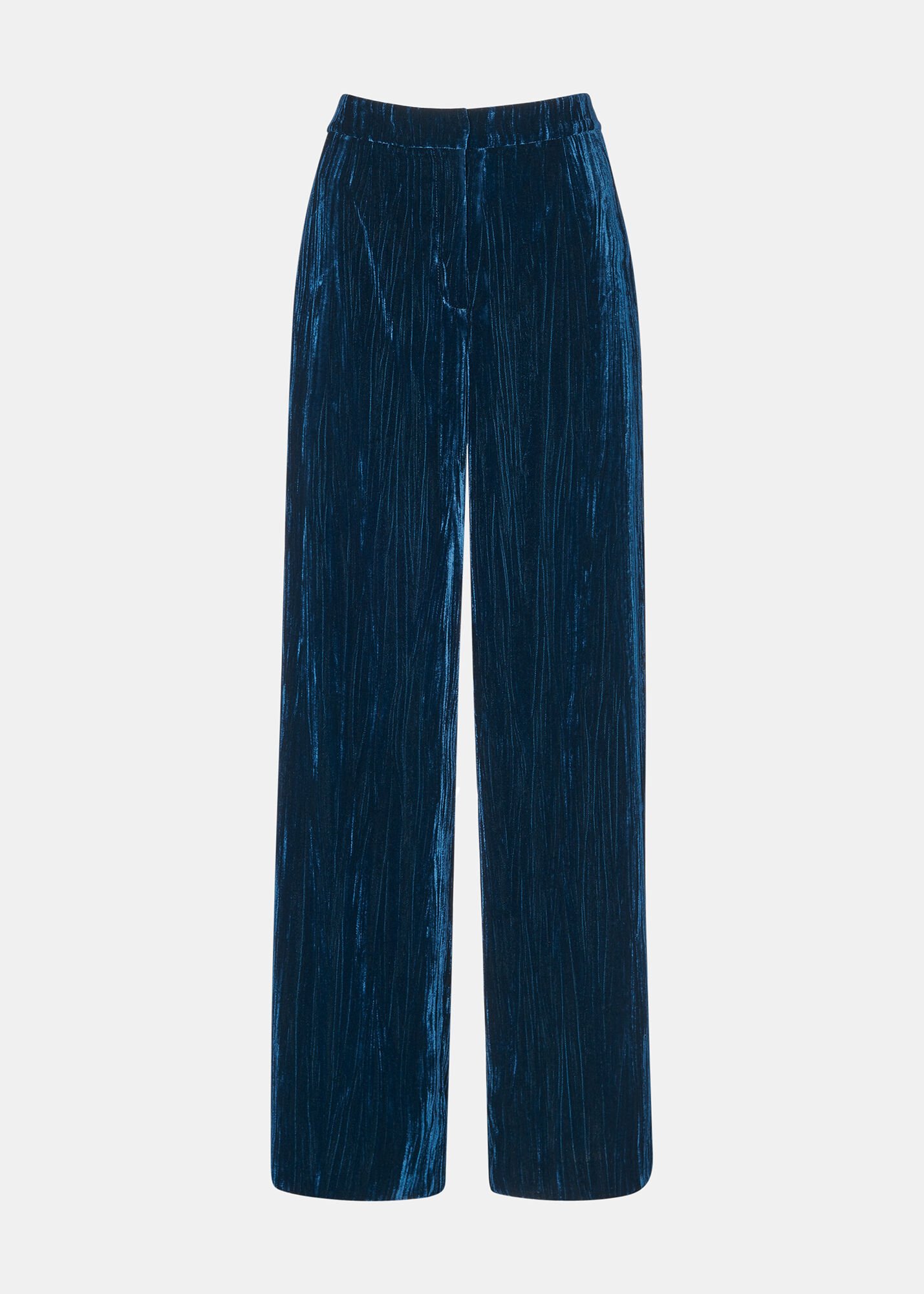 Navy blue cheap velour trousers