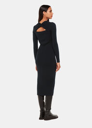 Cut Out Twist Knitted Dress