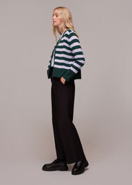 Stripe Wool Cardigan