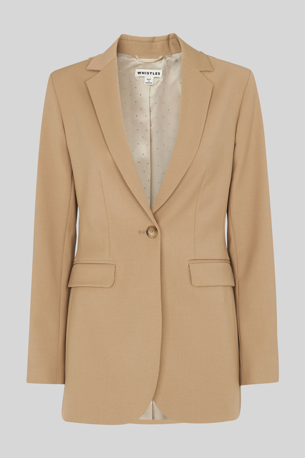 Sonia Single Breasted Jacket Camel