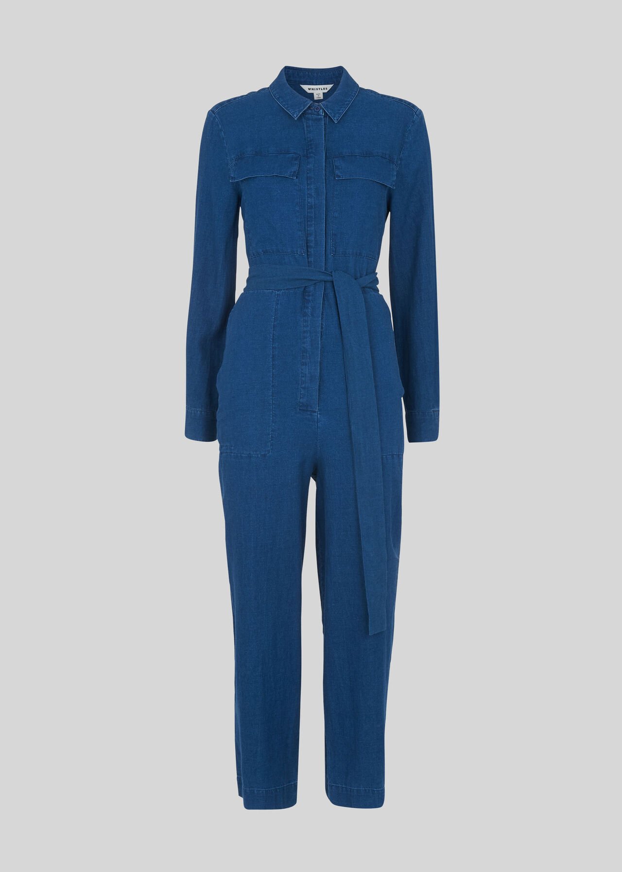 Pia Utility Denim Jumpsuit Denim