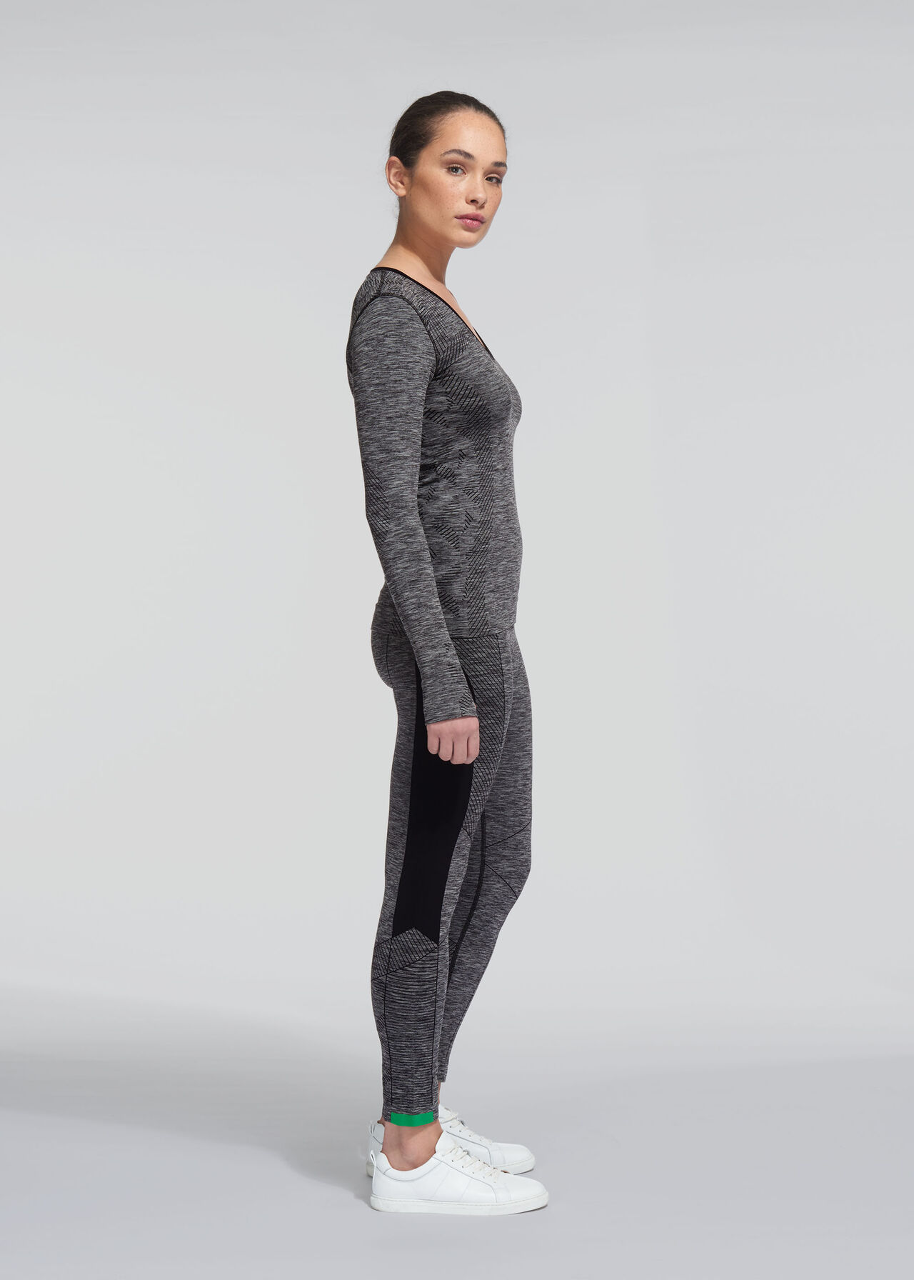 Long Sleeve Sports Top, Grey | WHISTLES