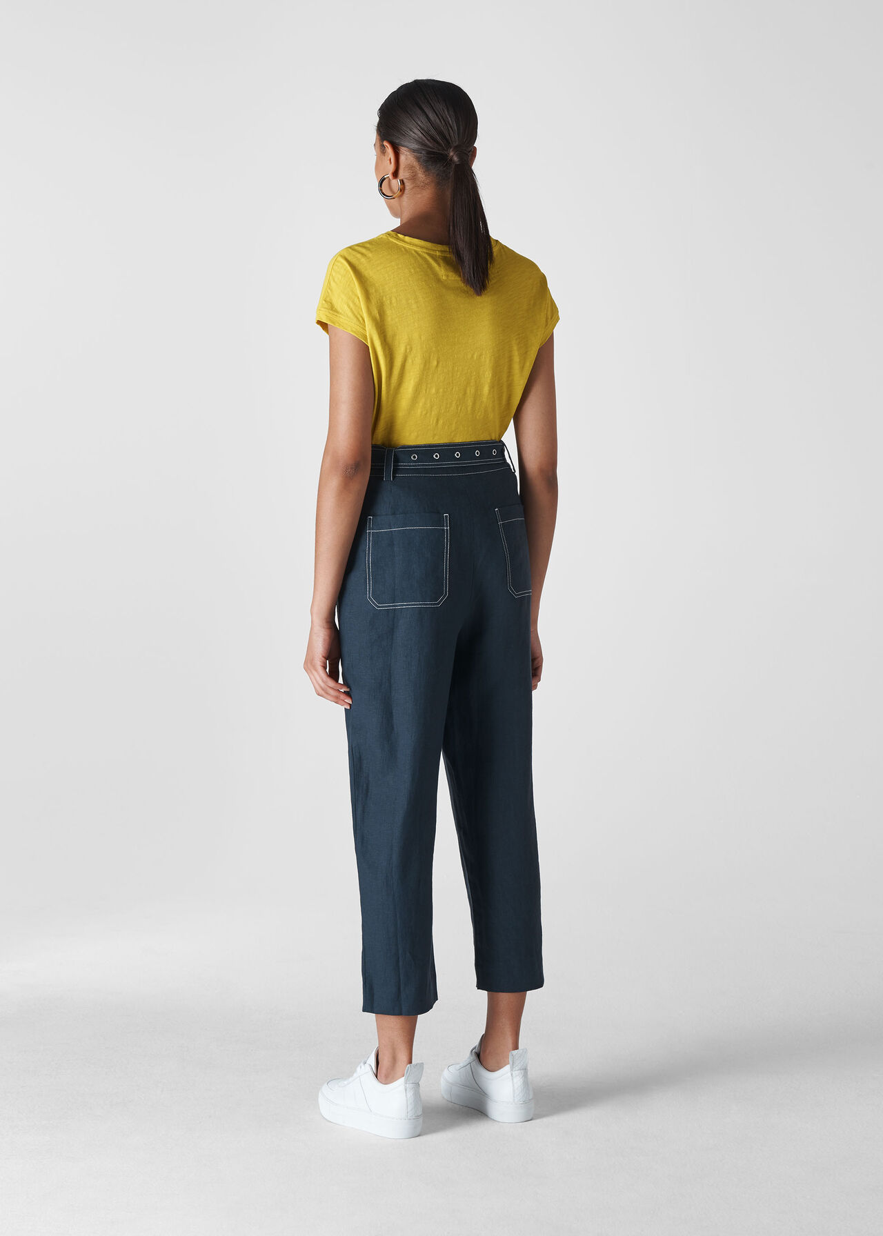 Minimal Cap Sleeve Tee Yellow