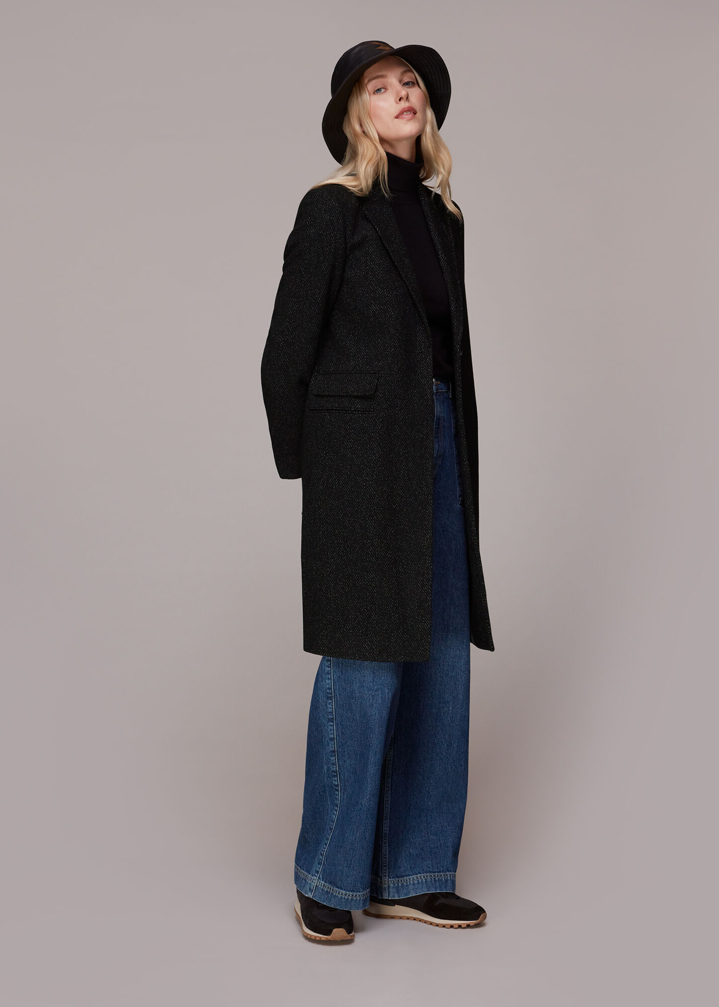 Whistles slim clearance drawn coat