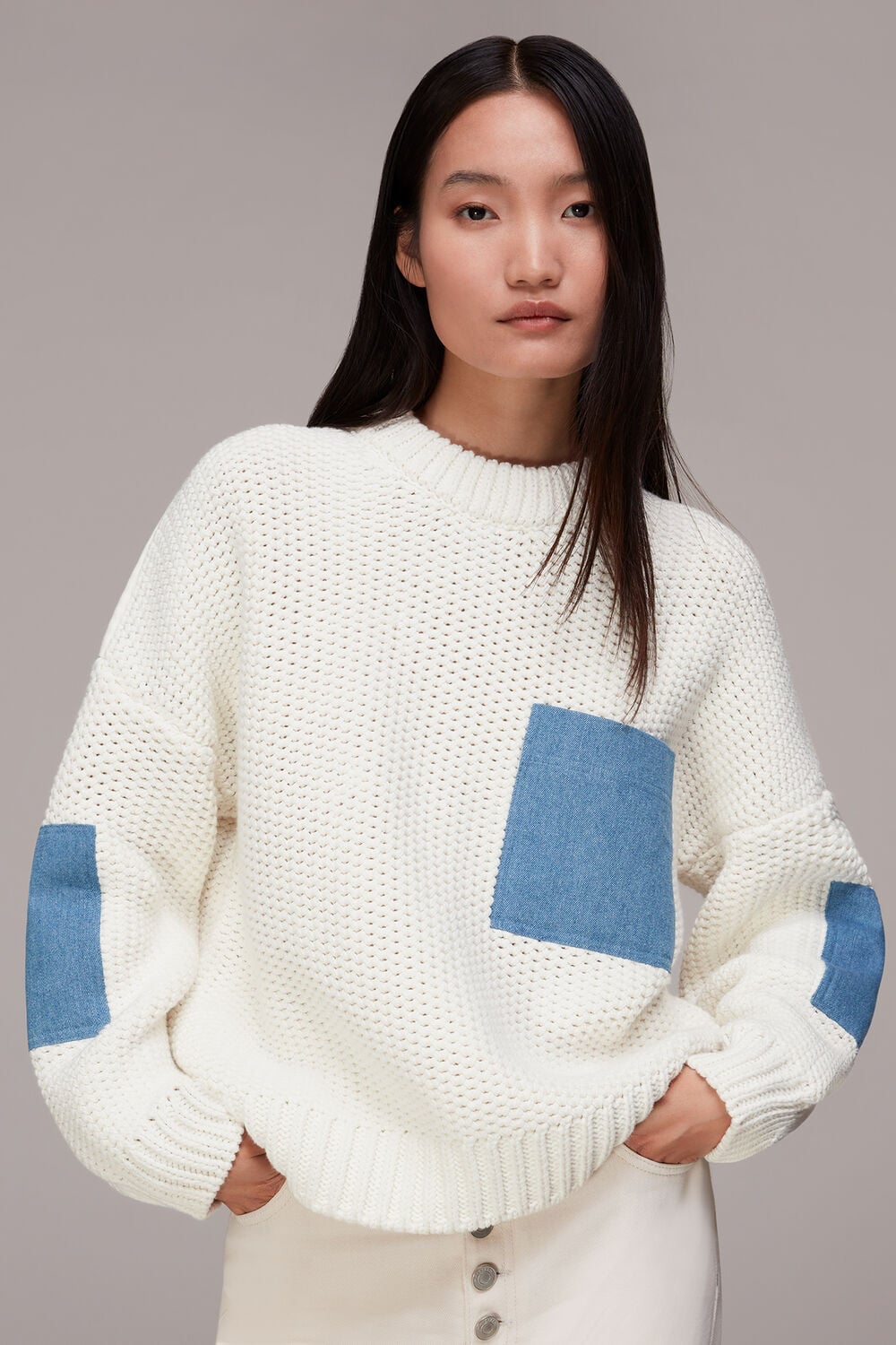 Denim Pocket Knit