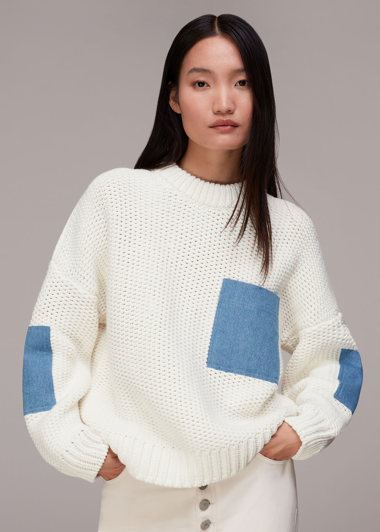 Denim Pocket Knit