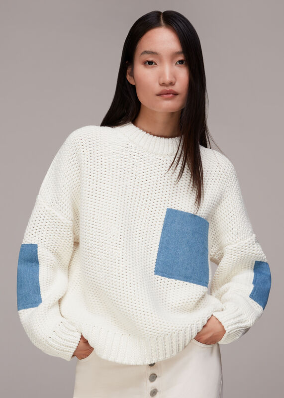 Denim Pocket Knit