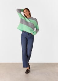Alpaca Mix Stripe Knit