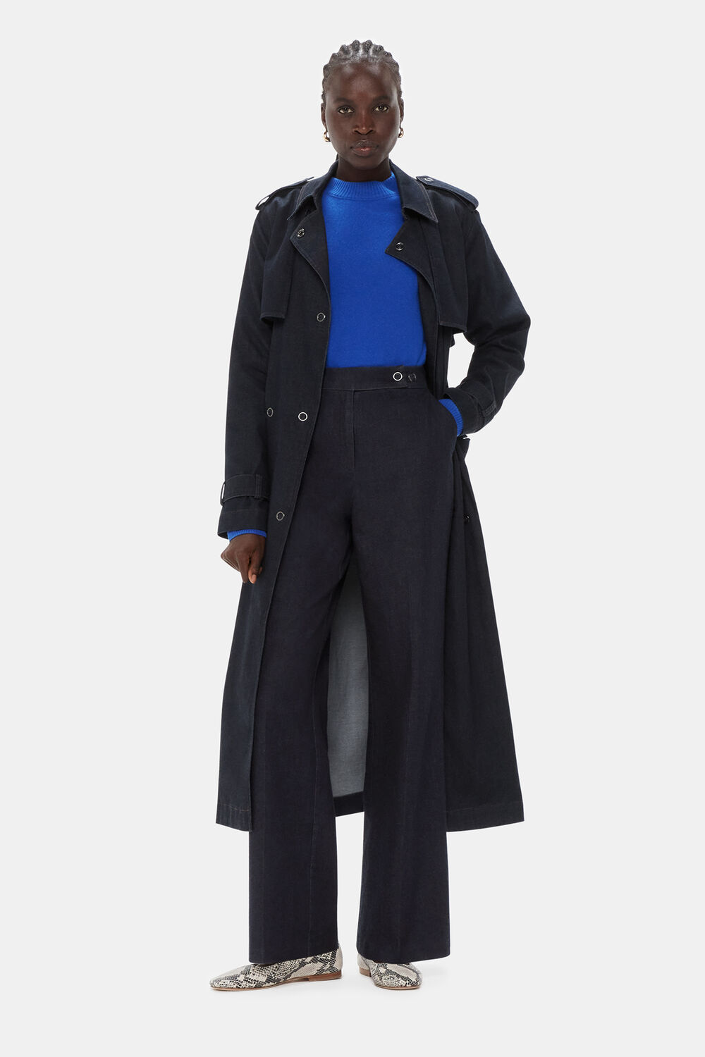 Joanna Denim Straight Trouser