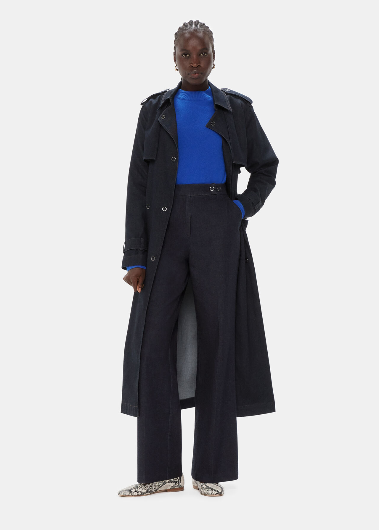 Joanna Denim Straight Trouser