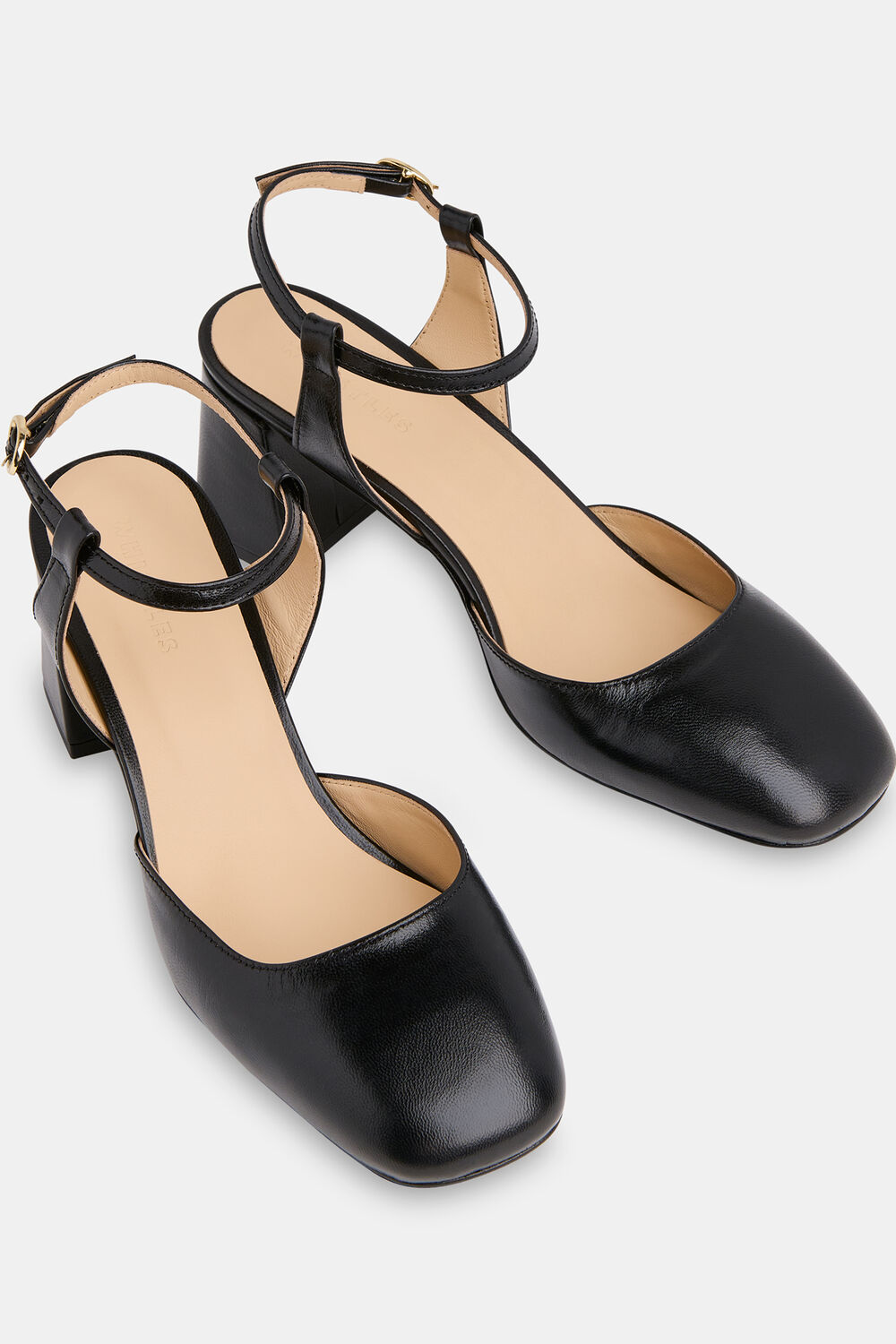 Black Matilda Block Heel Shoe