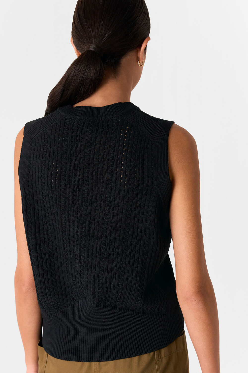 Pointelle Knitted Tank