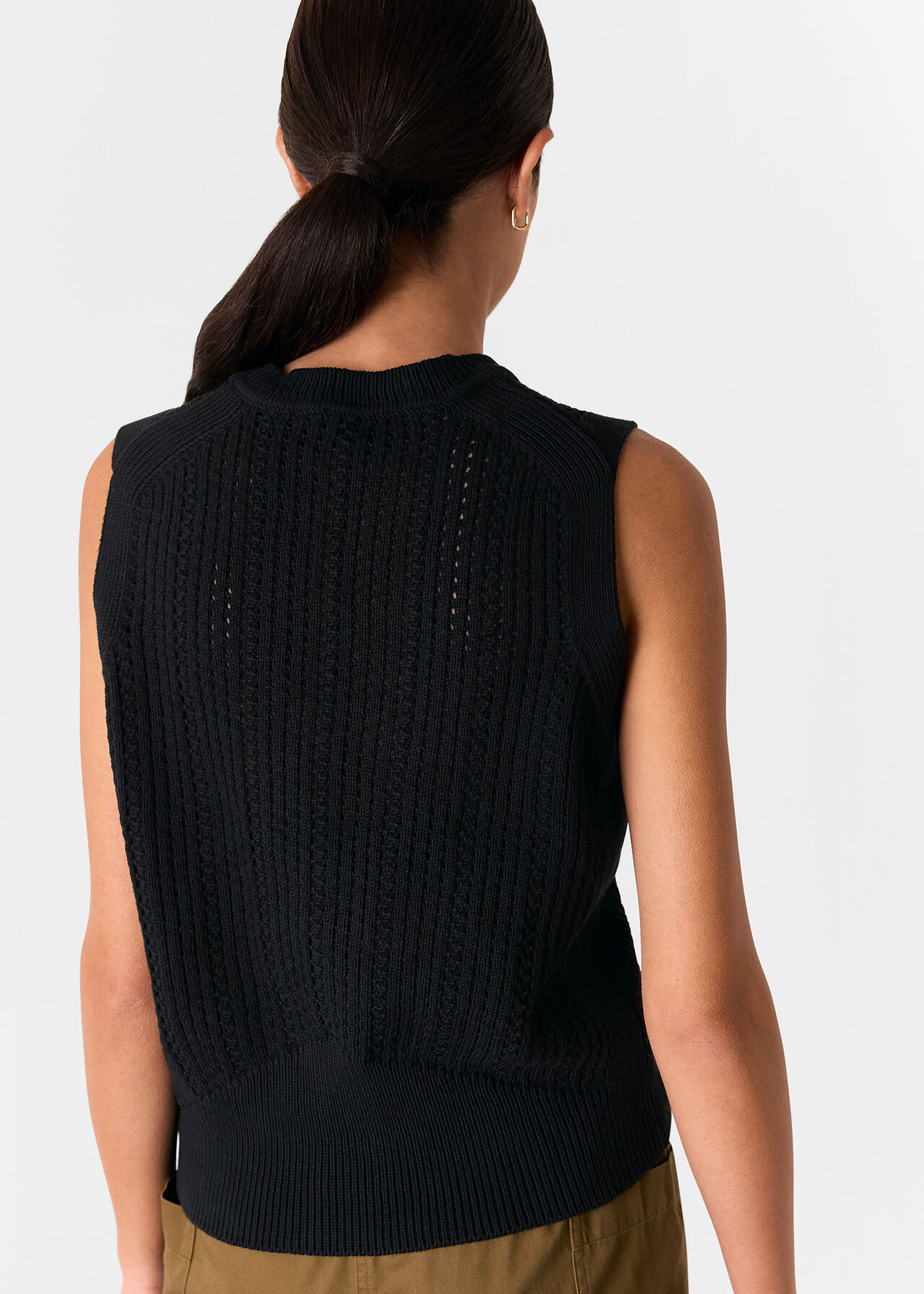 Pointelle Knitted Tank