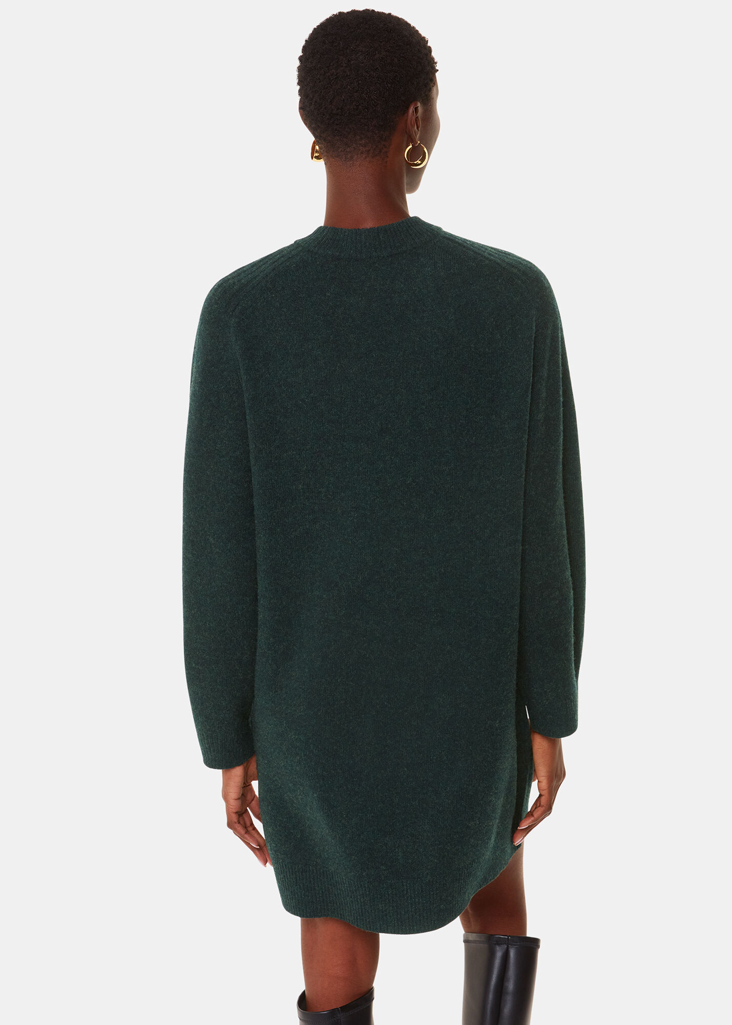 Forest green sweater dress sale