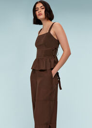 Tie Side Shirred Top