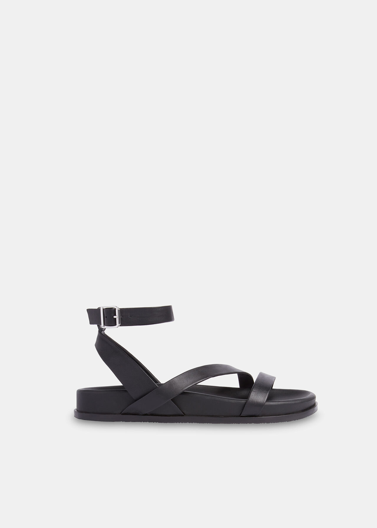 Black Gaia Asymmetric Strappy Sandal, WHISTLES