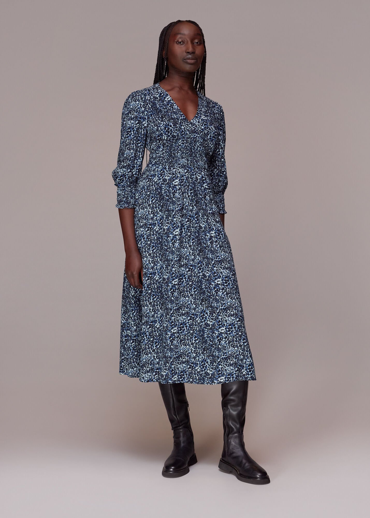 Fitted leopard print dress online