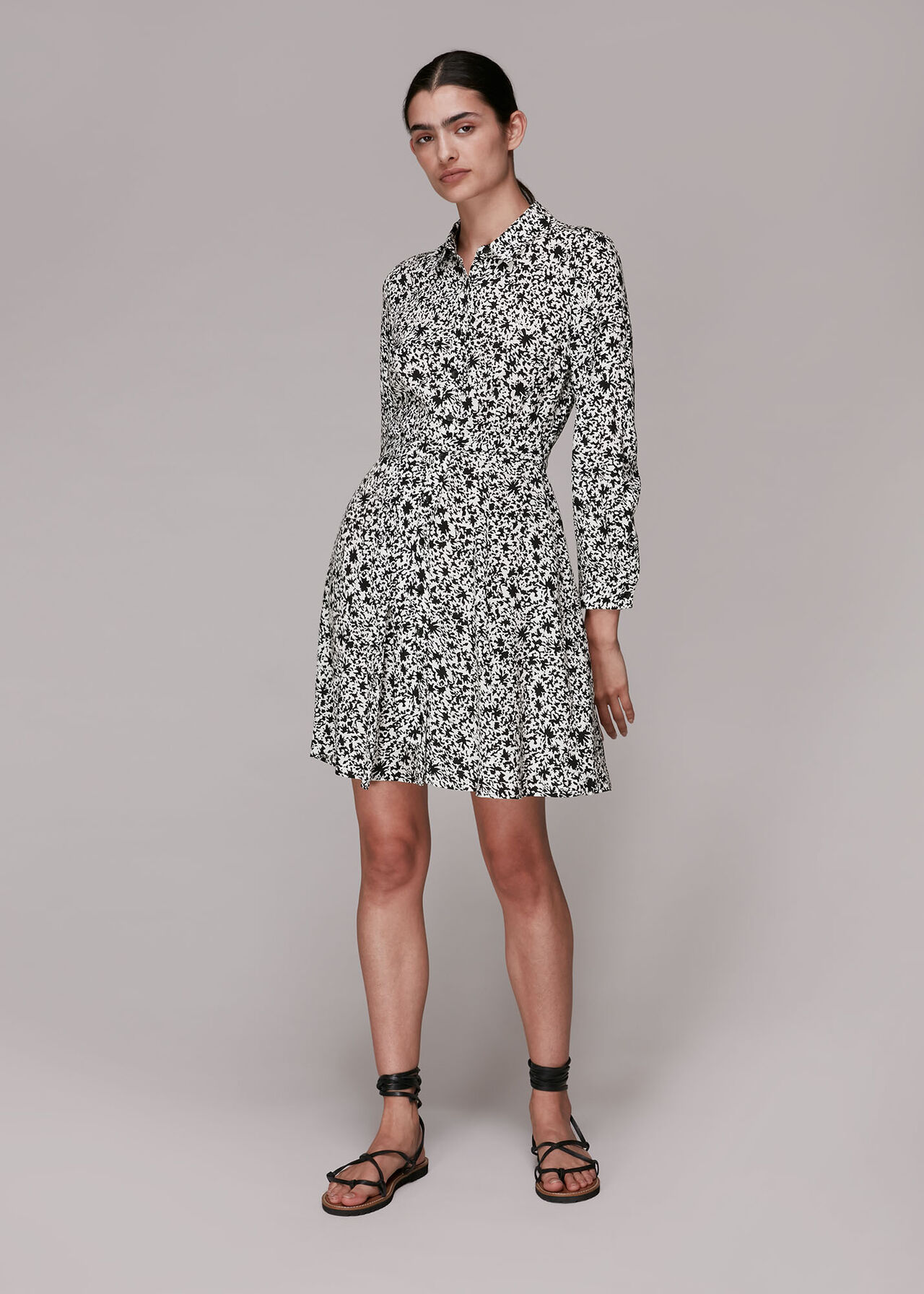 Eucalyptus Print Shirt Dress