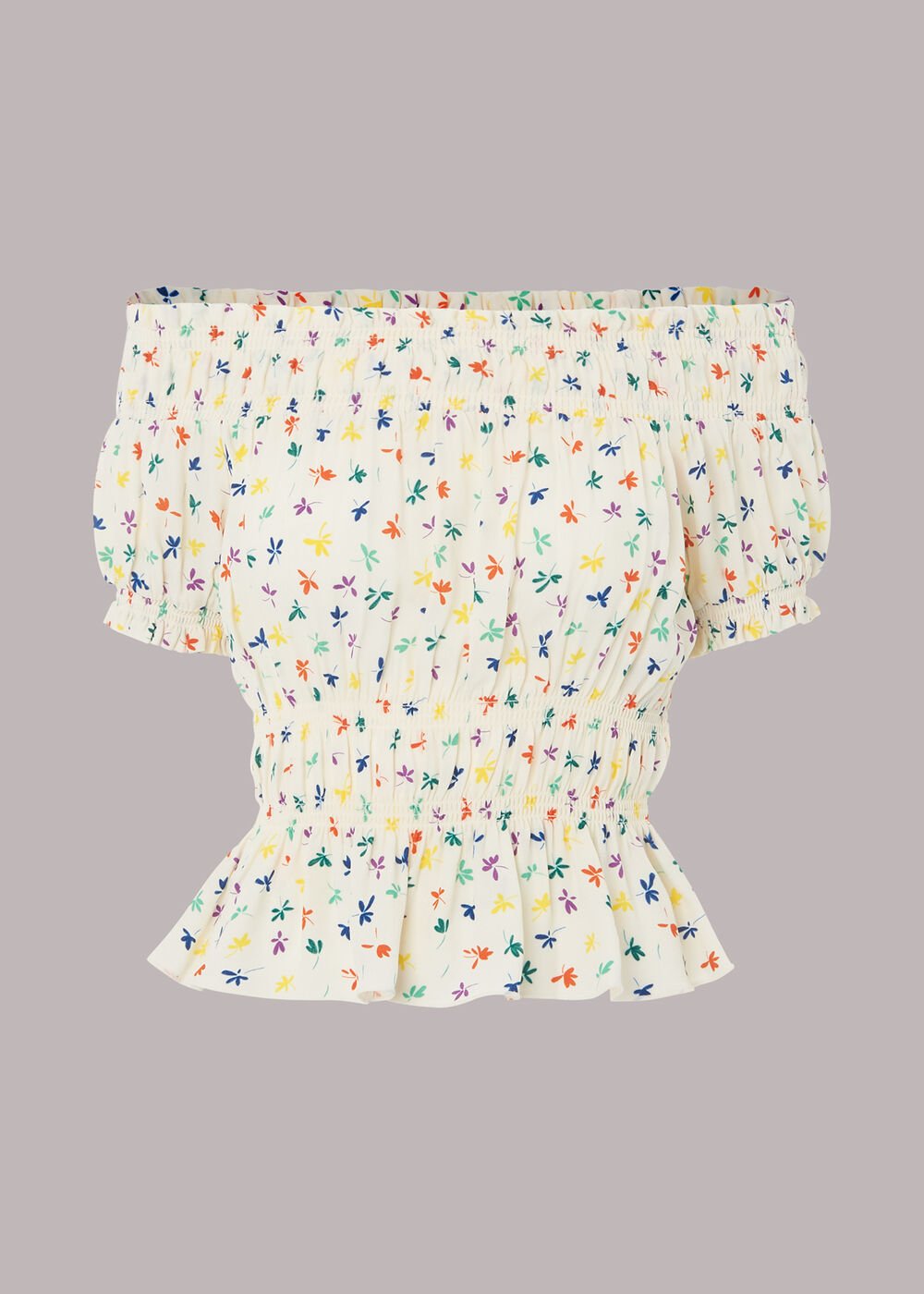 Dancing Floral Bardot Top