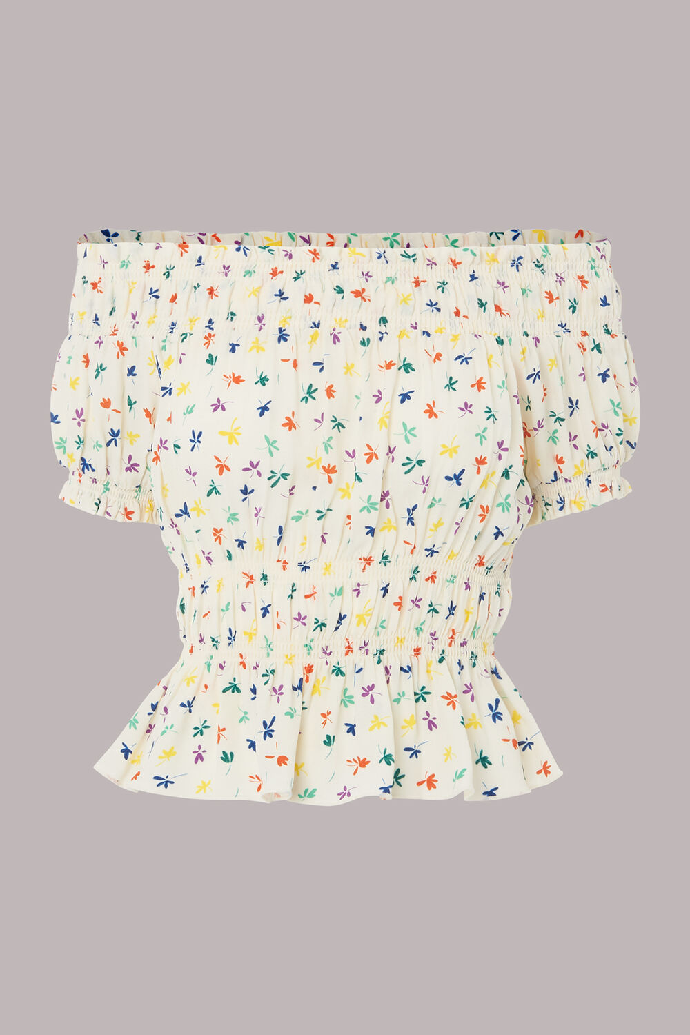 Dancing Floral Bardot Top
