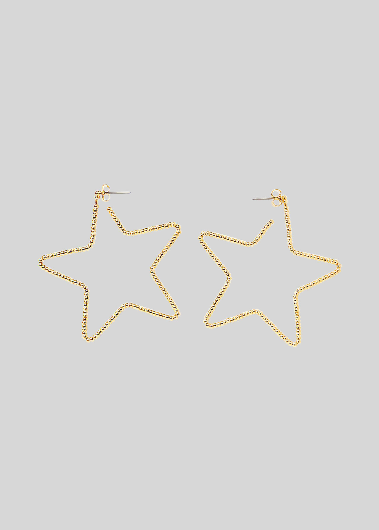 Star Seed Bead Earring Gold/Multi