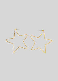 Star Seed Bead Earring Gold/Multi