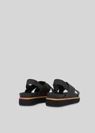 Robyn Cross Strap Sandal Black