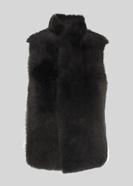 Toscana Sheepskin Gilet Dark Grey
