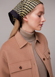 Checkerboard Silk Scarf