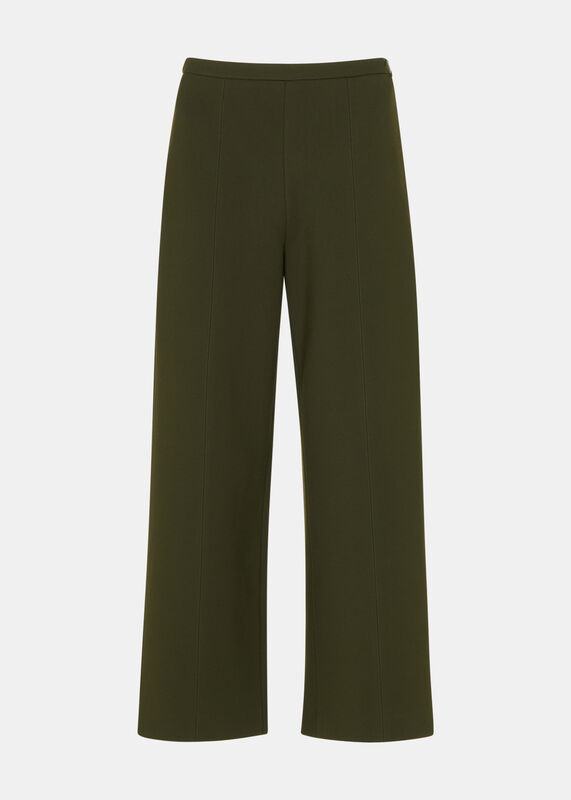 Khaki Camilla Wide Leg Trouser
