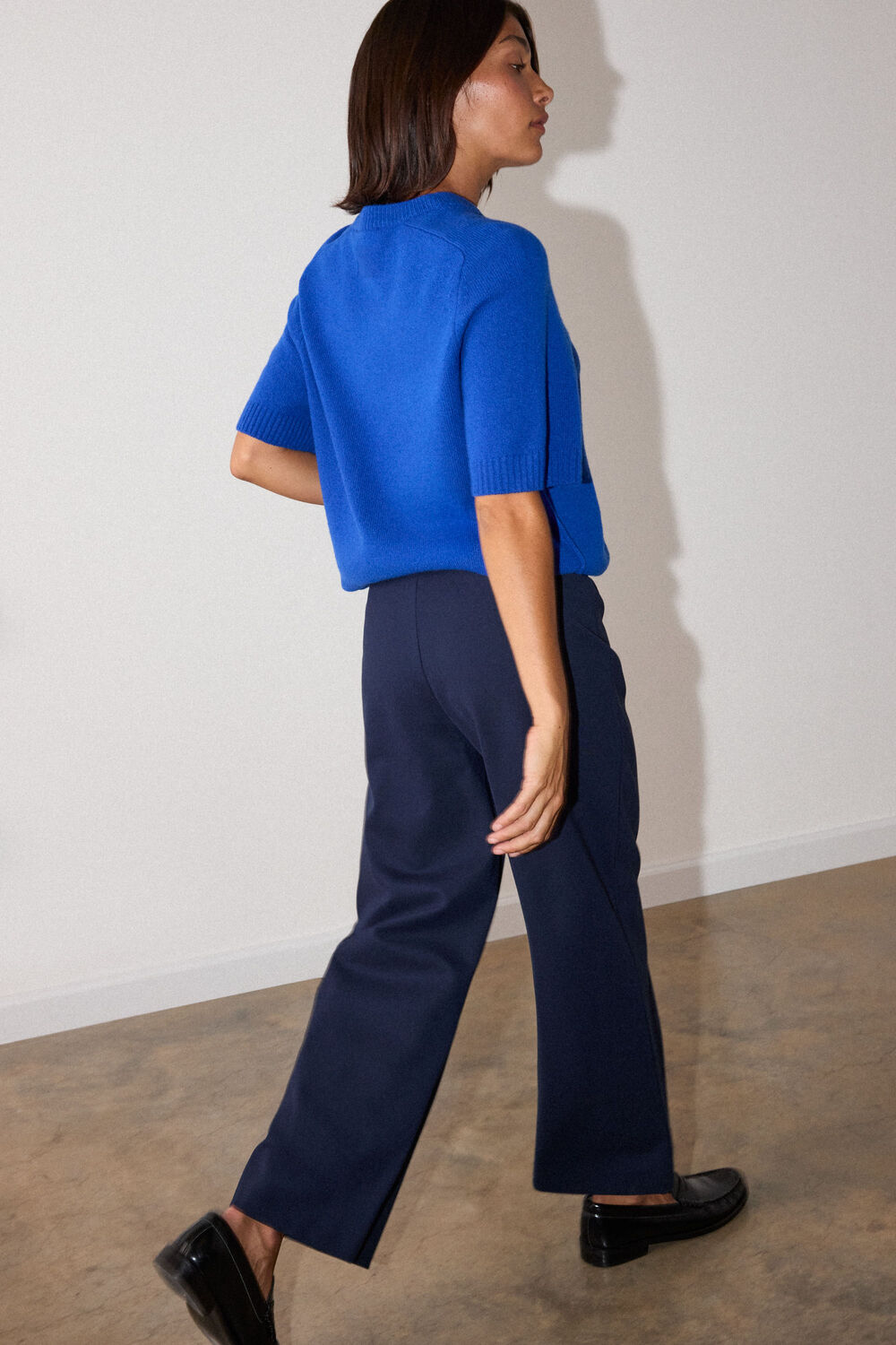 Navy Camilla Wide Leg Trouser