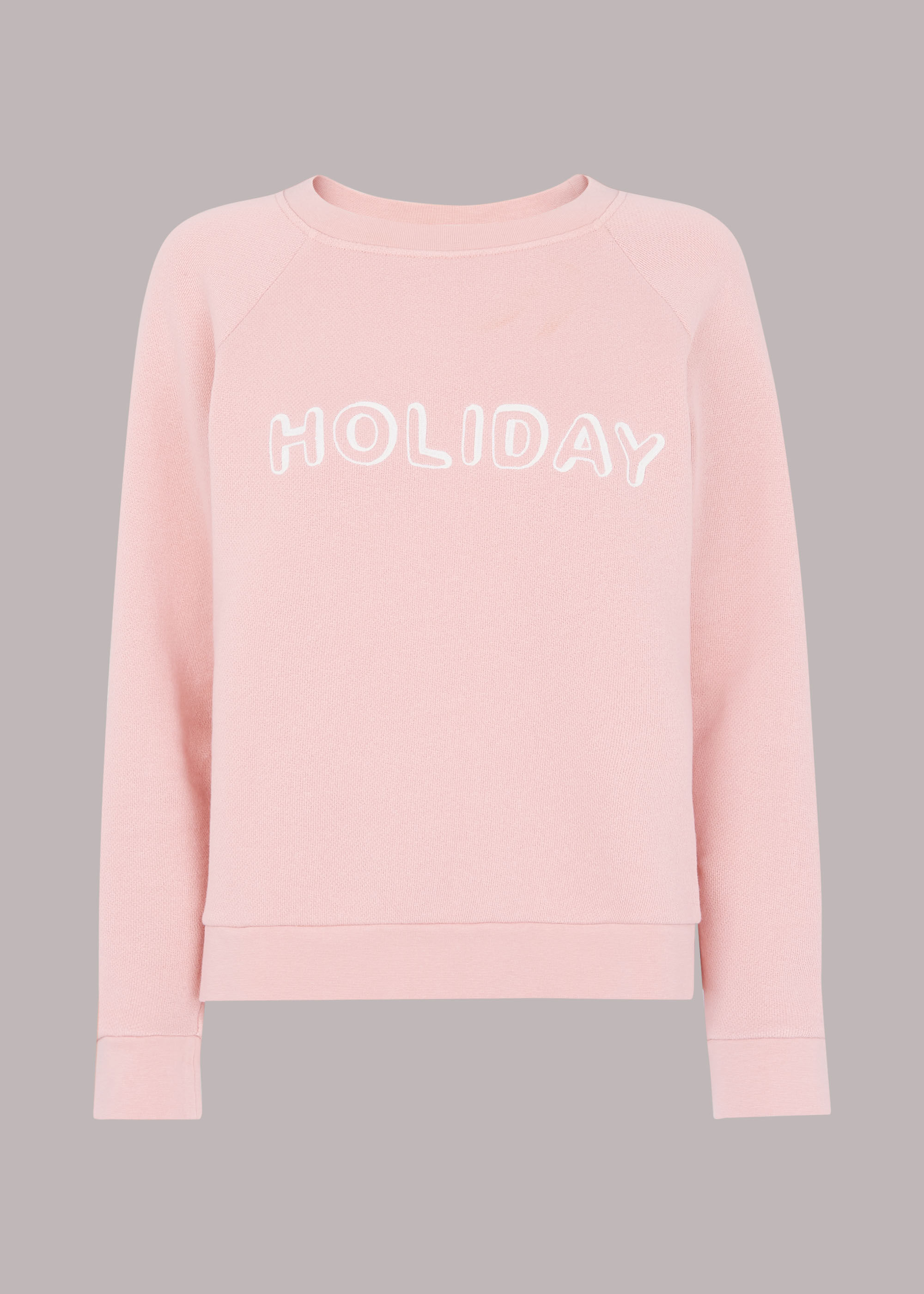 Pink Washed Holiday Sweatshirt